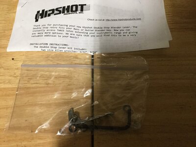 Hipshot Double Stop Lever for Ultralite Tuners