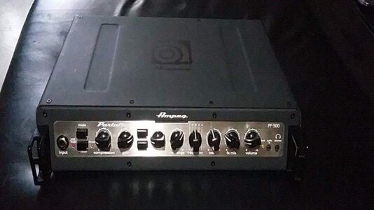 Ampeg PF-500. 500 watts 4 ohm. Class D