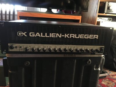 Gallien Krueger 2000RB 1000 Watt Solid State Bass Amplifier Rack Mount