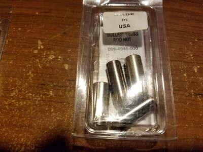 $12.50 ..>4..Fender Bullet Truss Rod Nuts 2' 70's USA and 2' Squier's ect.Please See My Other Post's