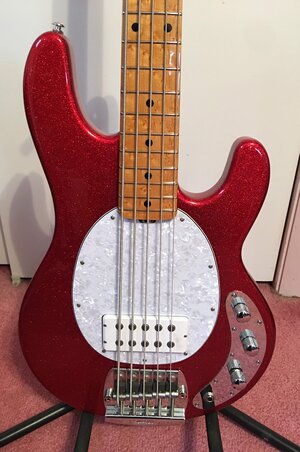 Musicman Stingray 5 Classic PDN Cardinal Red Sparkle