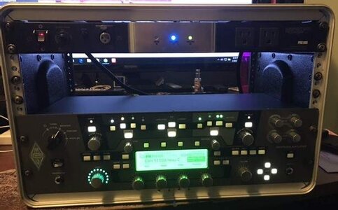 Kemper Profiler Rack w/ Monster Pro 900 and SKB 6 Space Rack