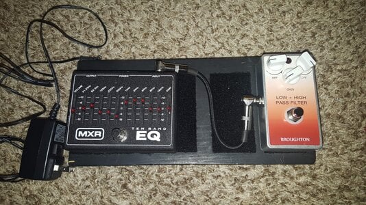 MXR 10 band EQ, TC Spark Booster, Broughton L+HPF