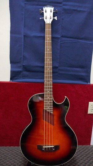 Washburn AB10 Acoustic electric bass with case