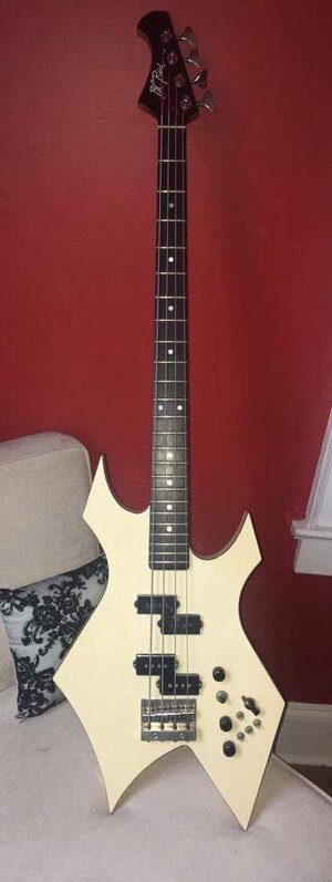 BC Rich NJ II Warlock with rare neck..