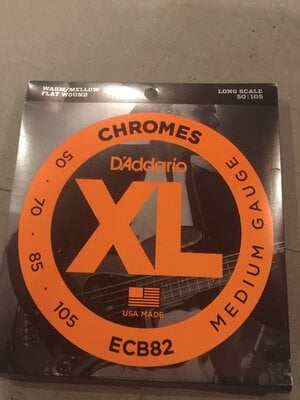 D'Addario Chromes Medium,50-105, Long Scale