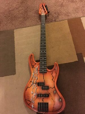 Warmoth custom jazz bass