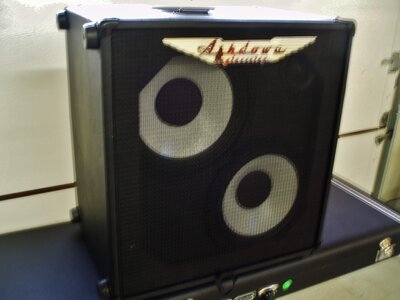 Ashdown RM-210T bass cabinet (2x10), 500 watts, only 28 lbs, mint, trades!