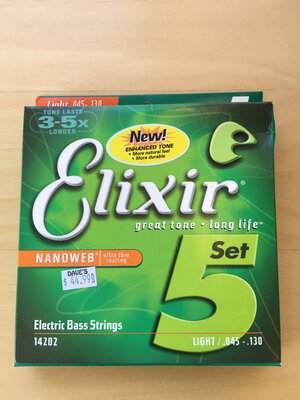 Elixer Nanoweb 5 String Set - Unopened