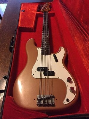 '71 FENDER PRECISION 1971 FIREMIST GOLD Trade Roscoe Beck