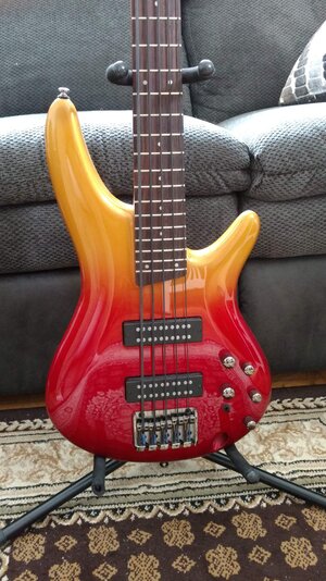 Like-new Ibanez SR305E, Autumn Fade Metallic, lots o' pics!