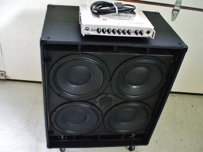 $375   Gallien/Kruger 800 watt 4x10 bass cabinet, 4 ohms, MINT!