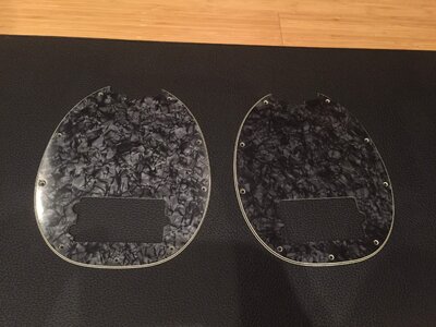 EBMM Stingray Black Pearloid Pickguards 4H