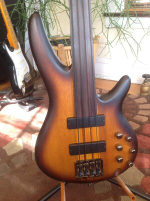 Ibanez Portamento SRF700 Fretless 34" 30 position FB, Mag+Piezo, Mint