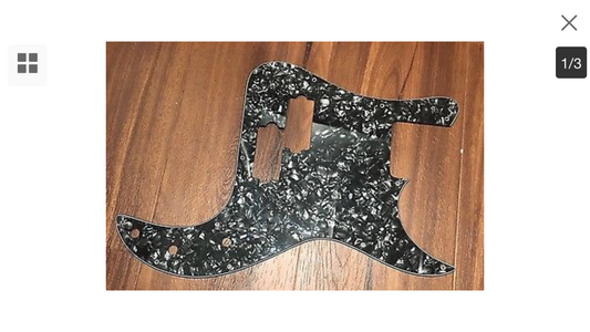 Black Pearl G&L LB-100 Pickguard