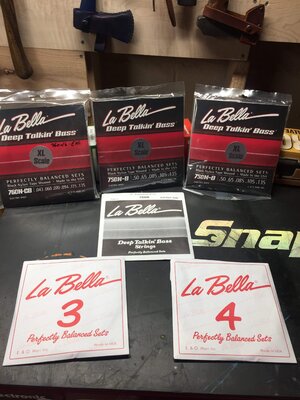 Labella Black Nylon sets and singles