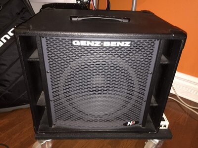 Genz Benz NX2-112 cab, 35 lbs, 8 Ohms