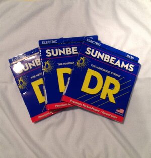 New Sets of Strings DR Fodera Rotosound Dunlop and D'addario