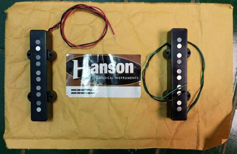 Pair of Hanson Single-Coil Jazz 5 Pickups