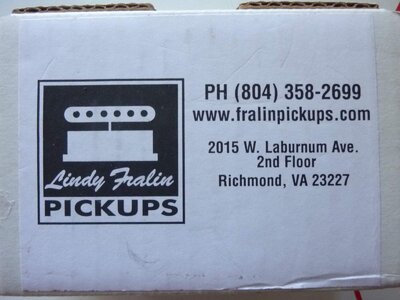 Lindy Fralin Jazz pickup set, raised center poles - Used