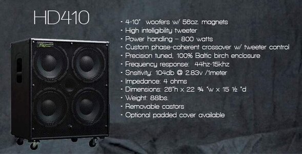 Bergantino HD410 Brand New w/Cover