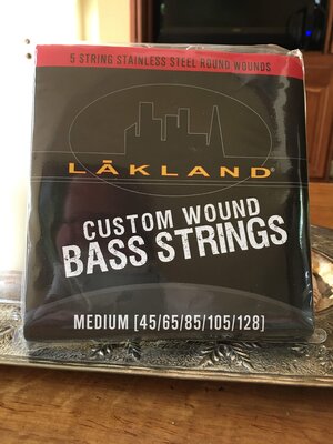 Brand New (Unopened) Lakland 5 String Stainless Steel Round Wound Bass Strings