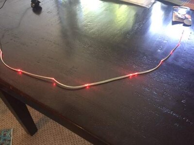 FretFX 34" red LED fret markers