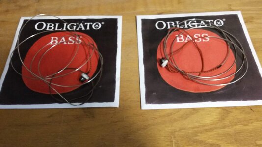 Obligato orchestra G and D lightly used. $50.00 for both incl shipping