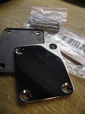 2 neck plates w/screws + freebie thumb rest!