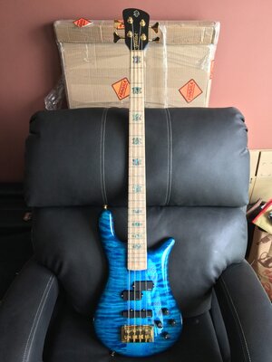 Spector NS-2 Bahama Blue Gloss - 2017 NAMM Show Bass - Price Lowered