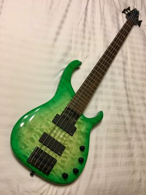 Modulus Q5 Quilted Green Stone Burst top