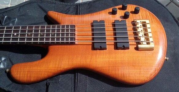 PRICE DROP! Spector Euro NS-5CR-FM 5 V Bass, Amber, Flame, Gorgeous, Clean!