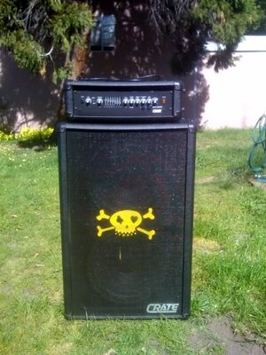 Crate bx-215e/bfx220h bass amp and cabinet (NorCal)