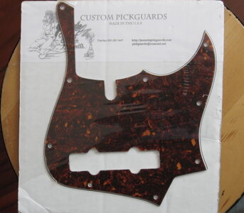 Pickguard Tortoise for a Lakland DJ5