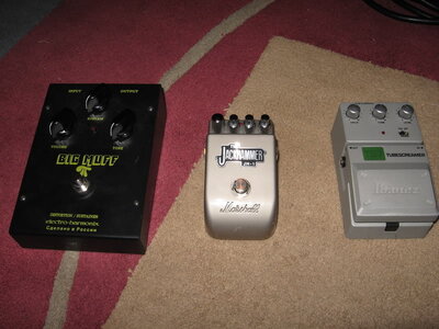 Pedals FS! Jackhammer, Muff, Screamer