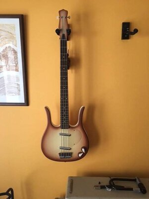 Dan Electro Longhorn Bass w/case