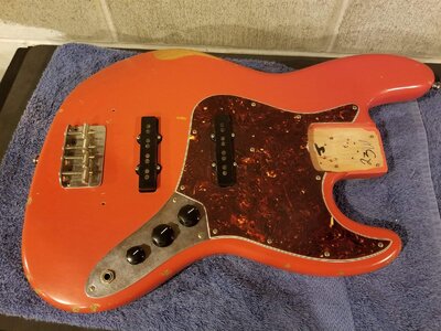 Loaded Fender Road Worn '60s Jazz Bass Body