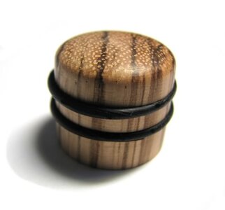 FS - Zebrawood knobs w/o-rings - press-on - 4 ea.