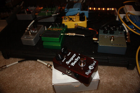 Pedals FS:  Bad Monkey, Sugar Baby, Mole, Jackhammer, maybe more...