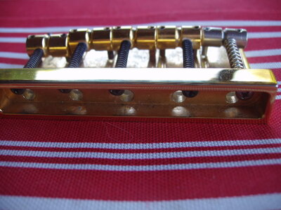 FS: Goldplated 5 string bridge, from PV TL5. $20/shipped