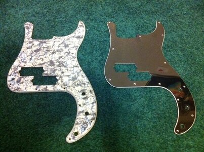 P-bass pickguards