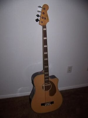 Fender Kingman Acoustic / Electric Bass, ONLY $350.00 with shipping included !!!