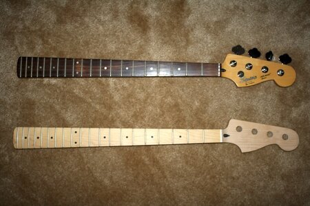 FS: Mighty Mite Jazz Neck & Early 90's MIK Squier Jazz Neck