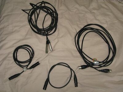 Cables! Assorted Speaker Cables and Mic Cables