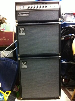 USA made Ampeg SVT-VR Head and stack