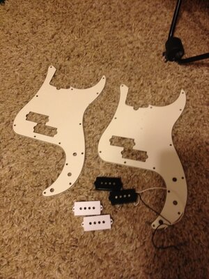 Fender P pickup and pickguards