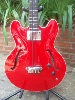 1965 Epiphone Rivoli Short Scale.Dakota Red nitro refinish.