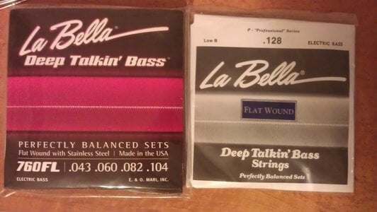 FLATS! 5 string flatwound sets - GHS Precision, La Bella, Sadowsky