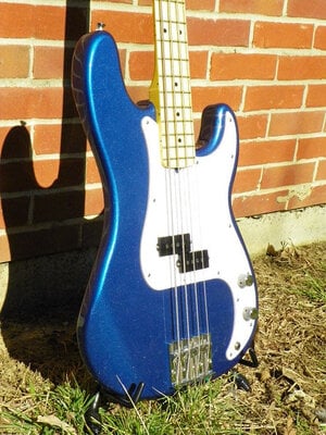 P Bass Body Blue Flake - Unloaded $250