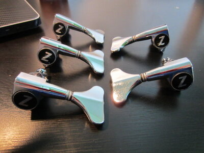 Zon tuners, 5x (3+2), chrome, $20